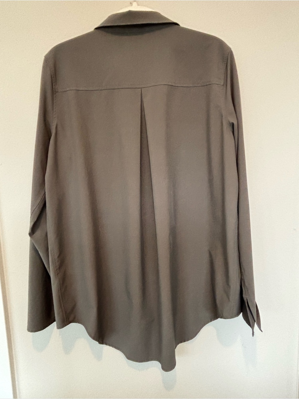 Quince Olive-Taupe Blouse - Picture 2 of 4